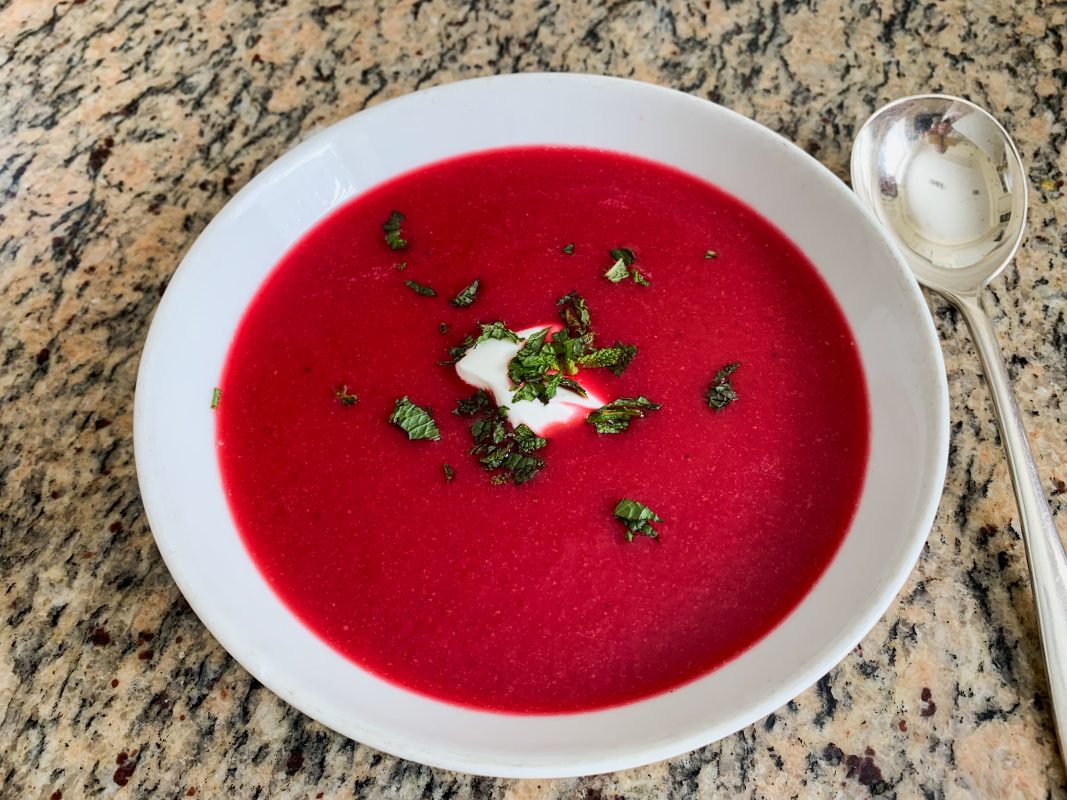 ENTCS Roasted Beetroot Soup Recipe - a quick and easy lunch idea full of nutrients