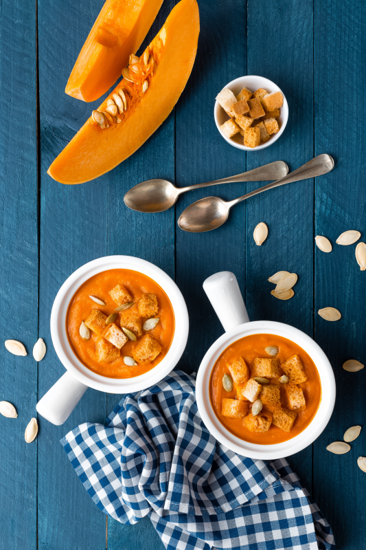 Seasonal Roast Pumpkin Soup Recipe from the Edinburgh New Town Cookery School