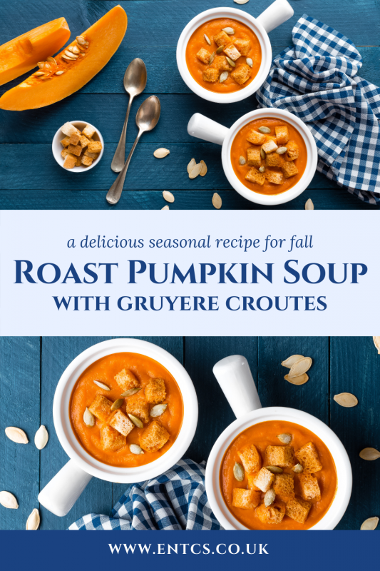 Seasonal Roast Pumpkin Soup Recipe from the Edinburgh New Town Cookery School