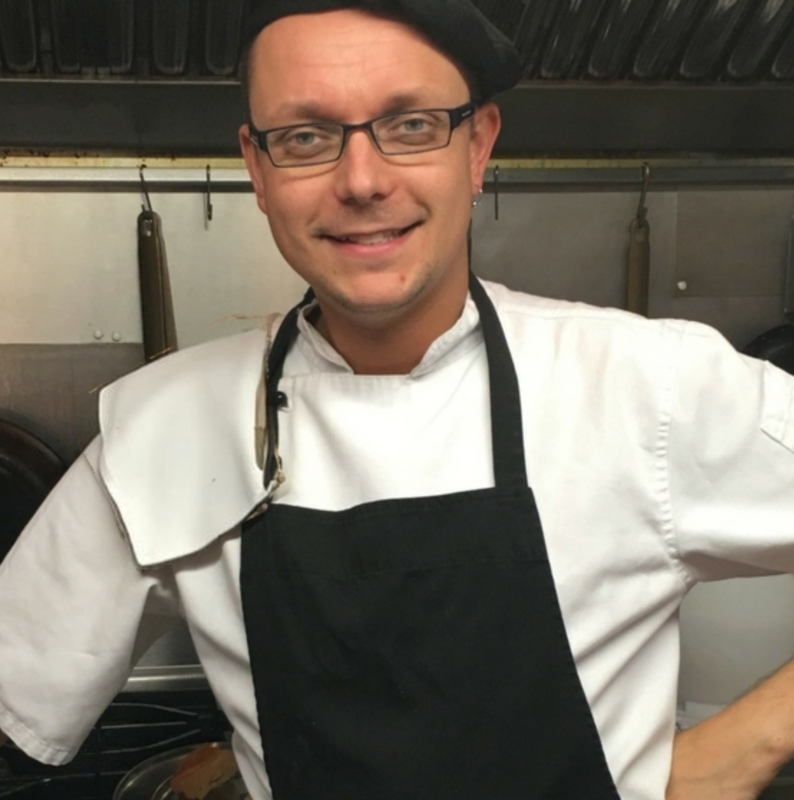 Peter Simpson in kitchen